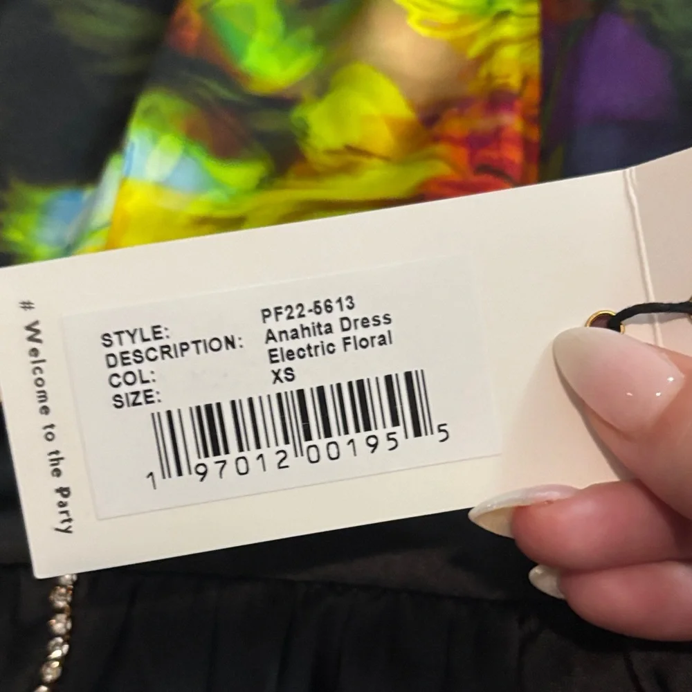 Retrofete Multicolor Halter Mini Dress READ DESCRIPTION MINOR FLAW - Picture 3 of 7